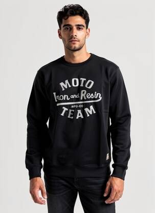 Sweat-shirt stretch manches longues noir IRON AND RESIN homme