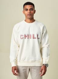 Sweat-shirt stretch manches longues beige IRON AND RESIN homme