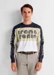 T-shirt bio manches longues noir IRON AND RESIN homme