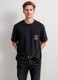 T-shirt coupe cintrée manches courtes noir IRON AND RESIN homme