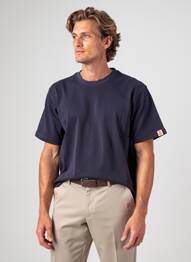 T-shirt coupe cintrée manches courtes bleu IRON AND RESIN homme