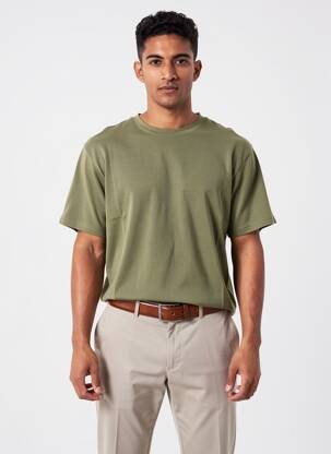T-shirt coupe cintrée manches courtes vert IRON AND RESIN homme