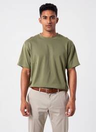 T-shirt coupe cintrée manches courtes vert IRON AND RESIN homme
