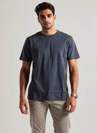 T-shirt coupe cintrée manches courtes bleu IRON AND RESIN homme