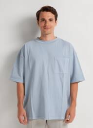 T-shirt stretch manches courtes bleu clair IRON AND RESIN homme