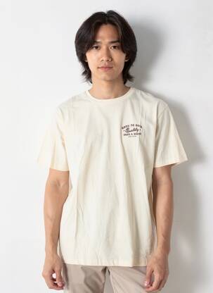 T-shirt bio manches courtes beige IRON AND RESIN homme
