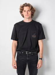 T-shirt coupe cintrée manches courtes noir IRON AND RESIN homme