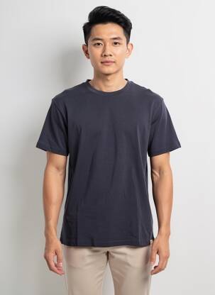 T-shirt coupe cintrée manches courtes bleu IRON AND RESIN homme
