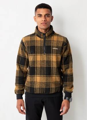 Sweat-shirt manches longues manches longues jaune SCHOTT homme