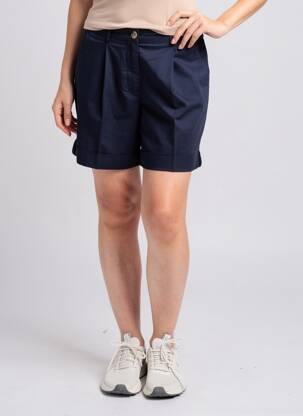 Short taille à pinces taille haute bleu TOMMY HILFIGER femme