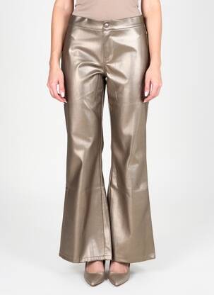 Pantalon flare taille haute taille haute argent LES TROPEZIENNES PAR M.BELARBI femme