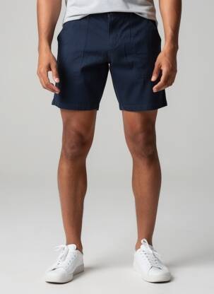 Bermuda taille à pinces taille normale bleu IRON AND RESIN homme