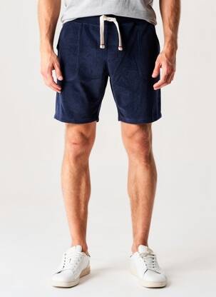 Bermuda taille élastique taille normale bleu IRON AND RESIN homme