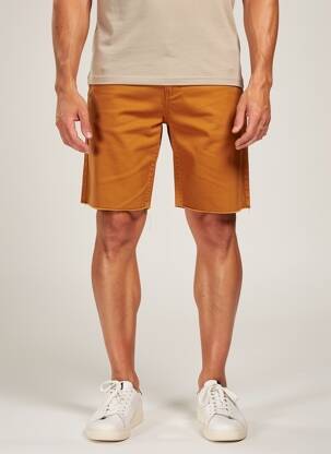 Bermuda tissage denim taille normale jaune IRON AND RESIN homme