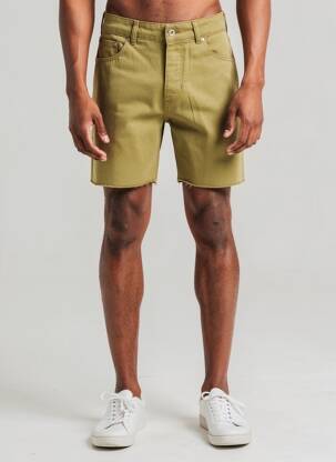 Bermuda tissage denim taille normale vert IRON AND RESIN homme