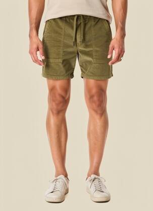Short fermeture zippée sous rabat boutonné taille normale vert IRON AND RESIN homme
