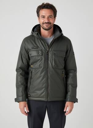 Doudoune poches a capuche gris CAMEL ACTIVE homme