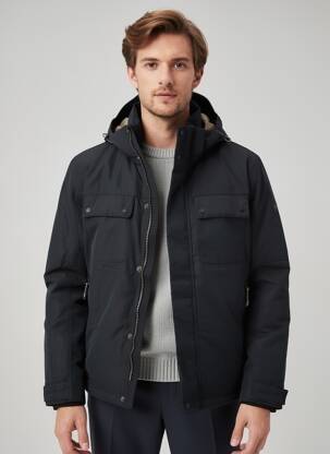 Doudoune poches a capuche noir CAMEL ACTIVE homme