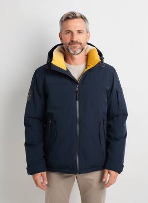 Doudoune poches a capuche bleu CAMEL ACTIVE homme