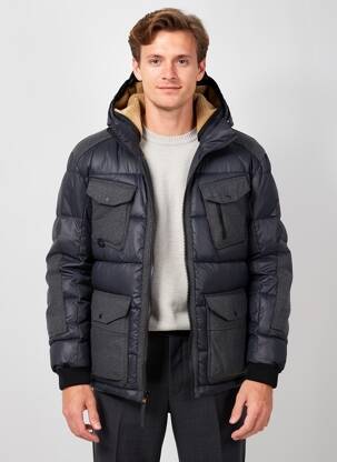 Doudoune manches longues a capuche gris CAMEL ACTIVE homme