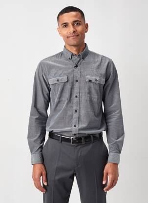 Chemise manches longues coupe cintrée gris CAMEL ACTIVE homme