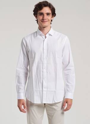 Chemise manches longues coupe cintrée blanc U.S. POLO ASSN homme