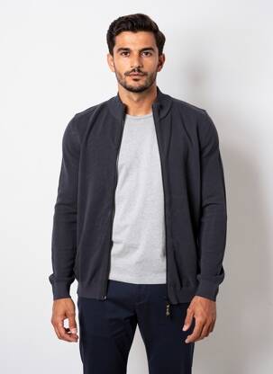 Gilet manches longues maille souple et aérée bleu CAMEL ACTIVE homme