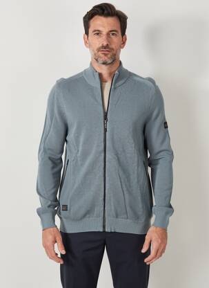 Gilet manches longues maille souple et aérée bleu clair CAMEL ACTIVE homme