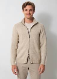 Gilet manches longues tissage chiné beige CAMEL ACTIVE homme