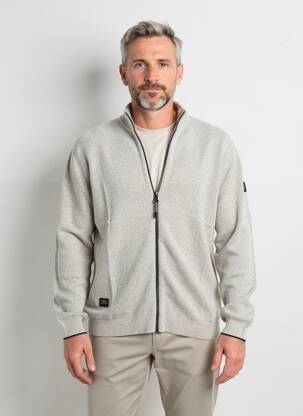 Gilet manches longues tissage chiné gris CAMEL ACTIVE homme