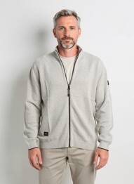 Gilet manches longues tissage chiné gris CAMEL ACTIVE homme