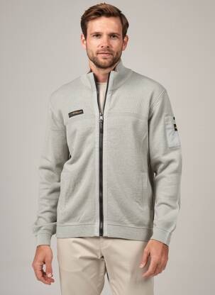 Gilet manches longues tissage chiné gris CAMEL ACTIVE homme