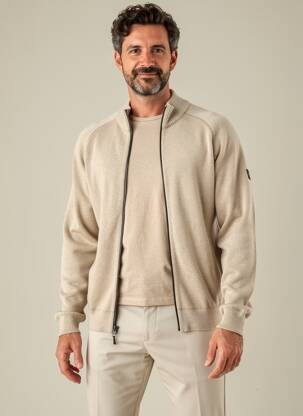 Gilet manches longues manches longues beige CAMEL ACTIVE homme