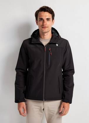 Veste casual poches noir U.S. POLO ASSN homme