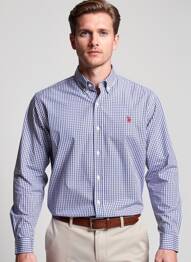 Chemise manches longues coupe cintrée bleu U.S. POLO ASSN homme