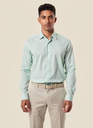 Chemise manches longues coupe cintrée vert U.S. POLO ASSN homme