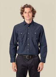 Chemise manches longues poches bleu U.S. POLO ASSN homme