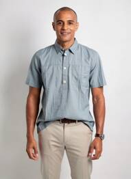 Polo coupe cintrée manches courtes bleu CAMEL ACTIVE homme