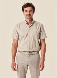 Chemise manches courtes poches beige CAMEL ACTIVE homme