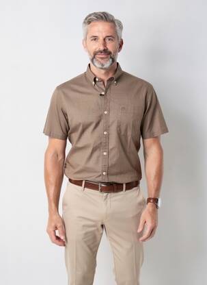 Chemise manches courtes poches marron CAMEL ACTIVE homme