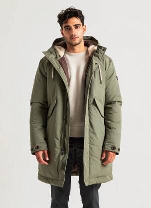 Doudoune poches a capuche vert U.S. POLO ASSN homme