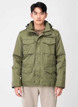 Parka manches longues sans capuche vert U.S. POLO ASSN homme