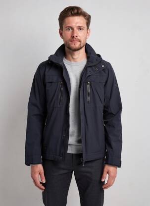 Coupe-vent poches a capuche bleu CAMEL ACTIVE homme