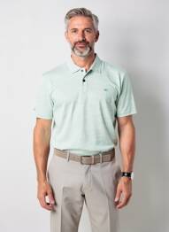 Polo tissage chiné manches courtes vert clair CAMEL ACTIVE homme
