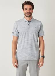 Polo tissage chiné manches courtes bleu CAMEL ACTIVE homme