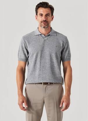 Pull stretch manches courtes noir CAMEL ACTIVE homme