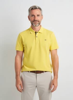 Polo stretch manches courtes jaune CAMEL ACTIVE homme