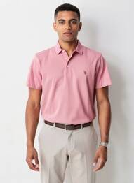 Polo stretch manches courtes rose U.S. POLO ASSN homme