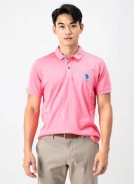 Polo tissage jersey manches courtes rose U.S. POLO ASSN homme