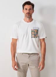 T-shirt coupe cintrée manches courtes beige BOB homme